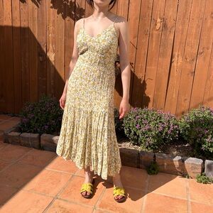 Yellow Floral Sundress